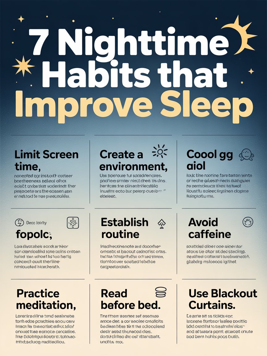7 Nighttime Habits That Improve Sleep